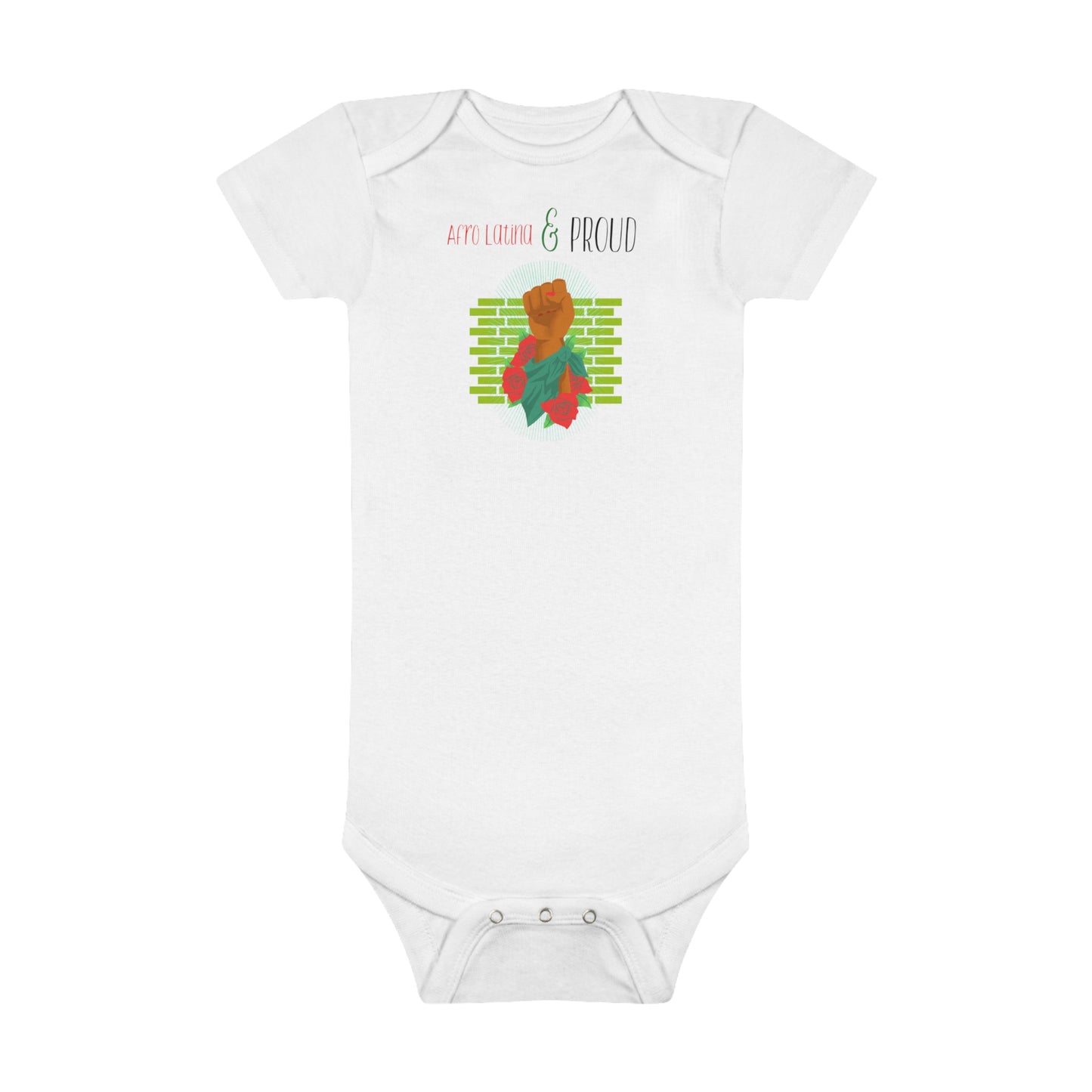 Afro Latina Baby Short Sleeve Onesie®