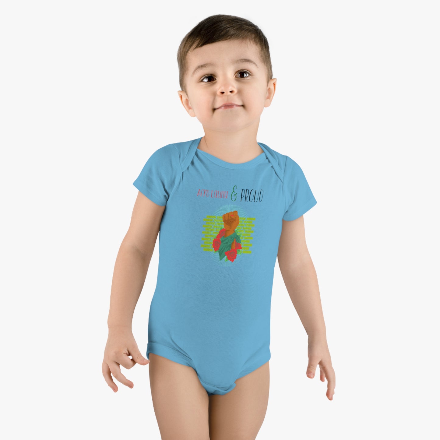 Afro Latina Baby Short Sleeve Onesie®