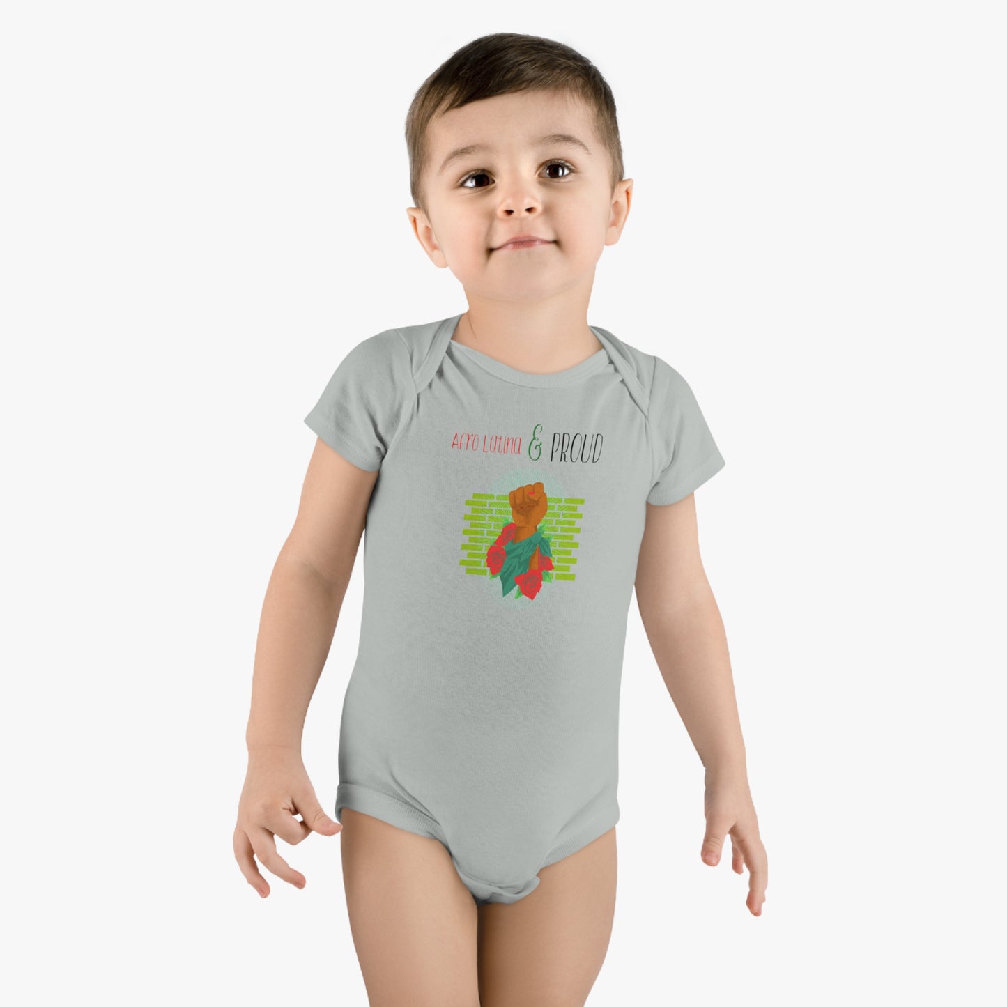 Afro Latina Baby Short Sleeve Onesie®