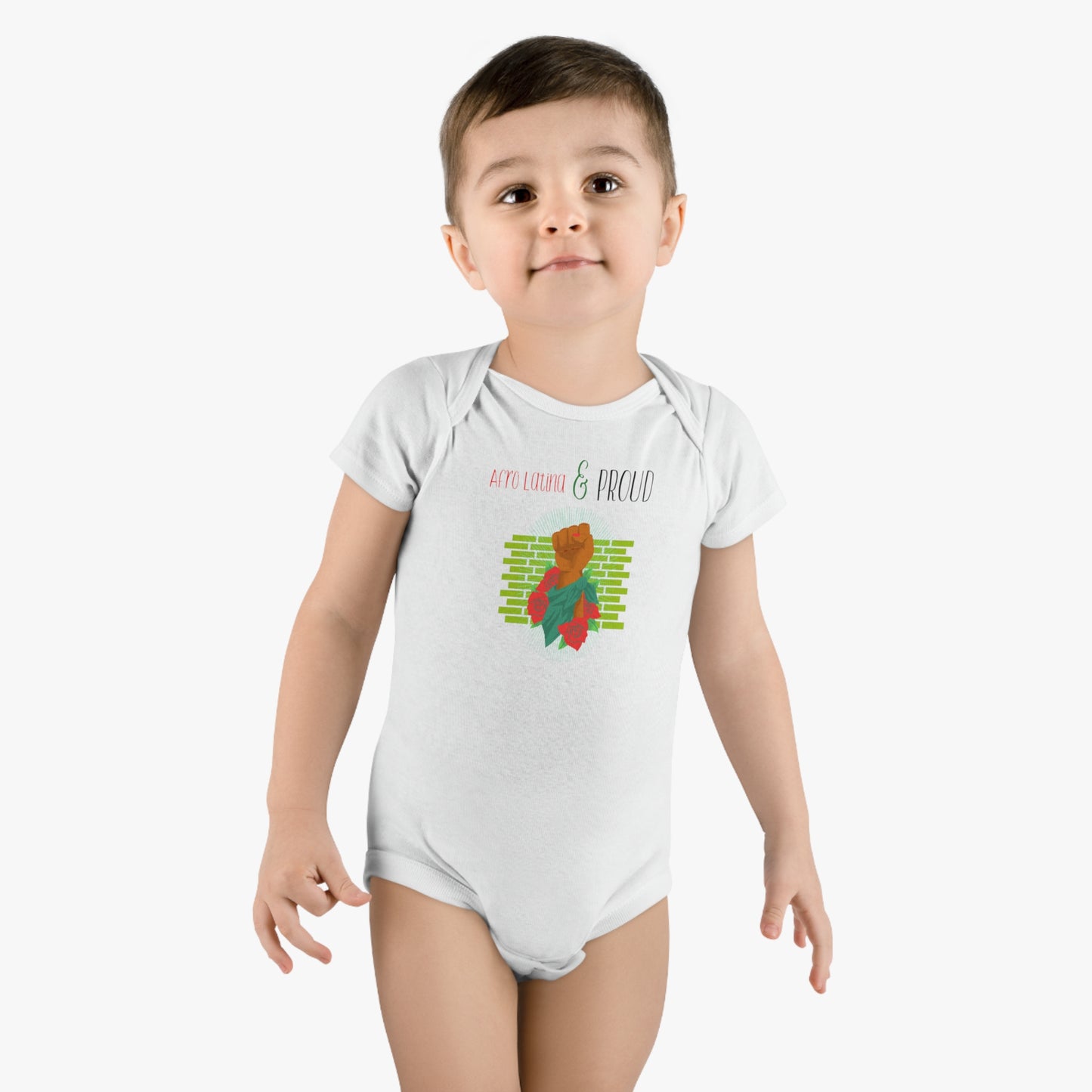 Afro Latina Baby Short Sleeve Onesie®