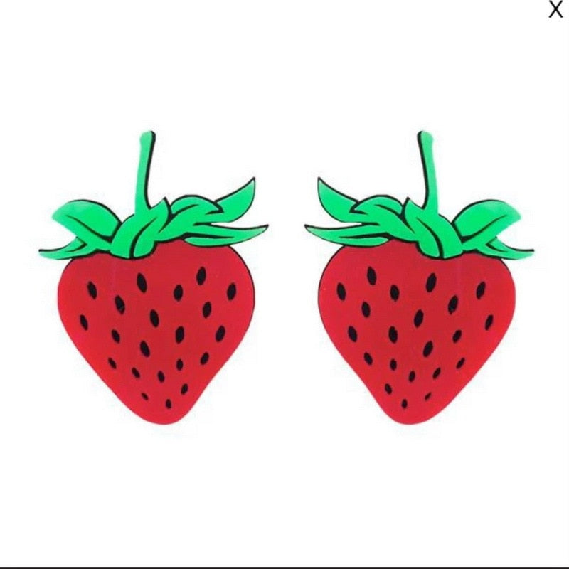 Fruit Mixed Food Acrylic Earrings