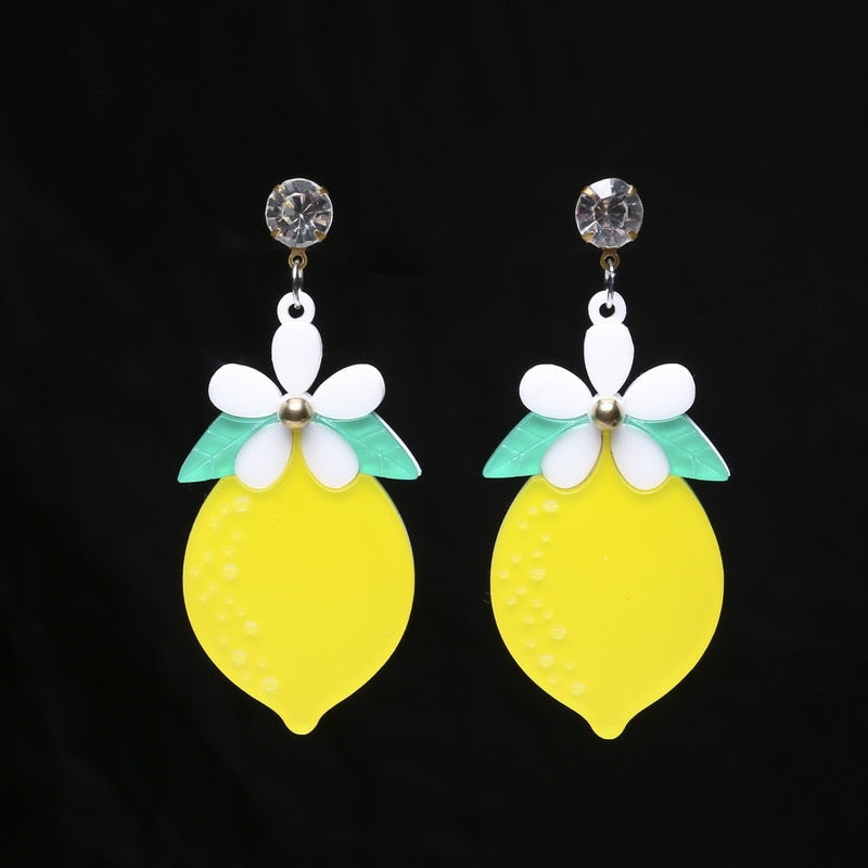 Fruit Mixed Food Acrylic Earrings