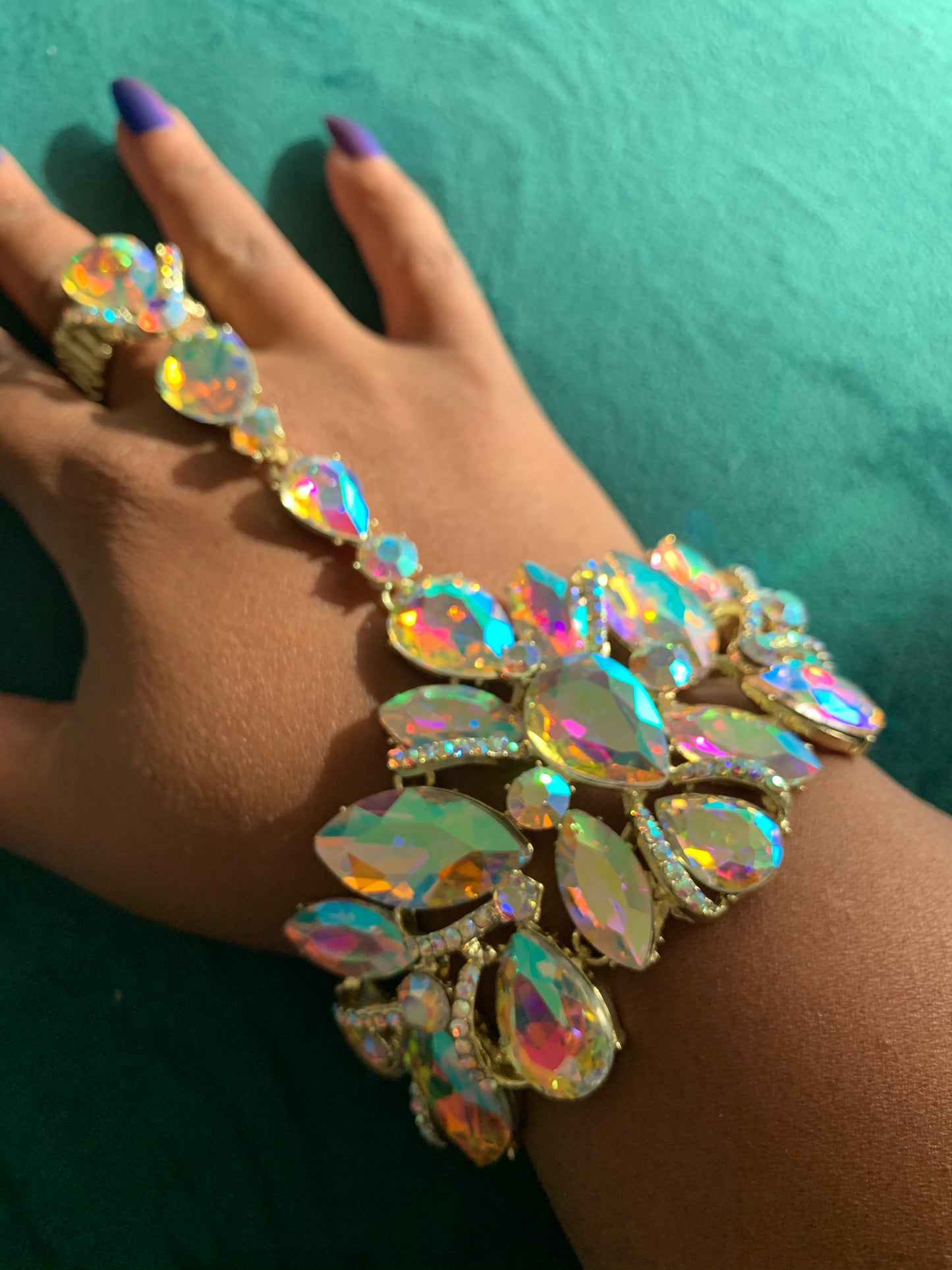 Crazy Drip 💧Crystals Chain Bracelet