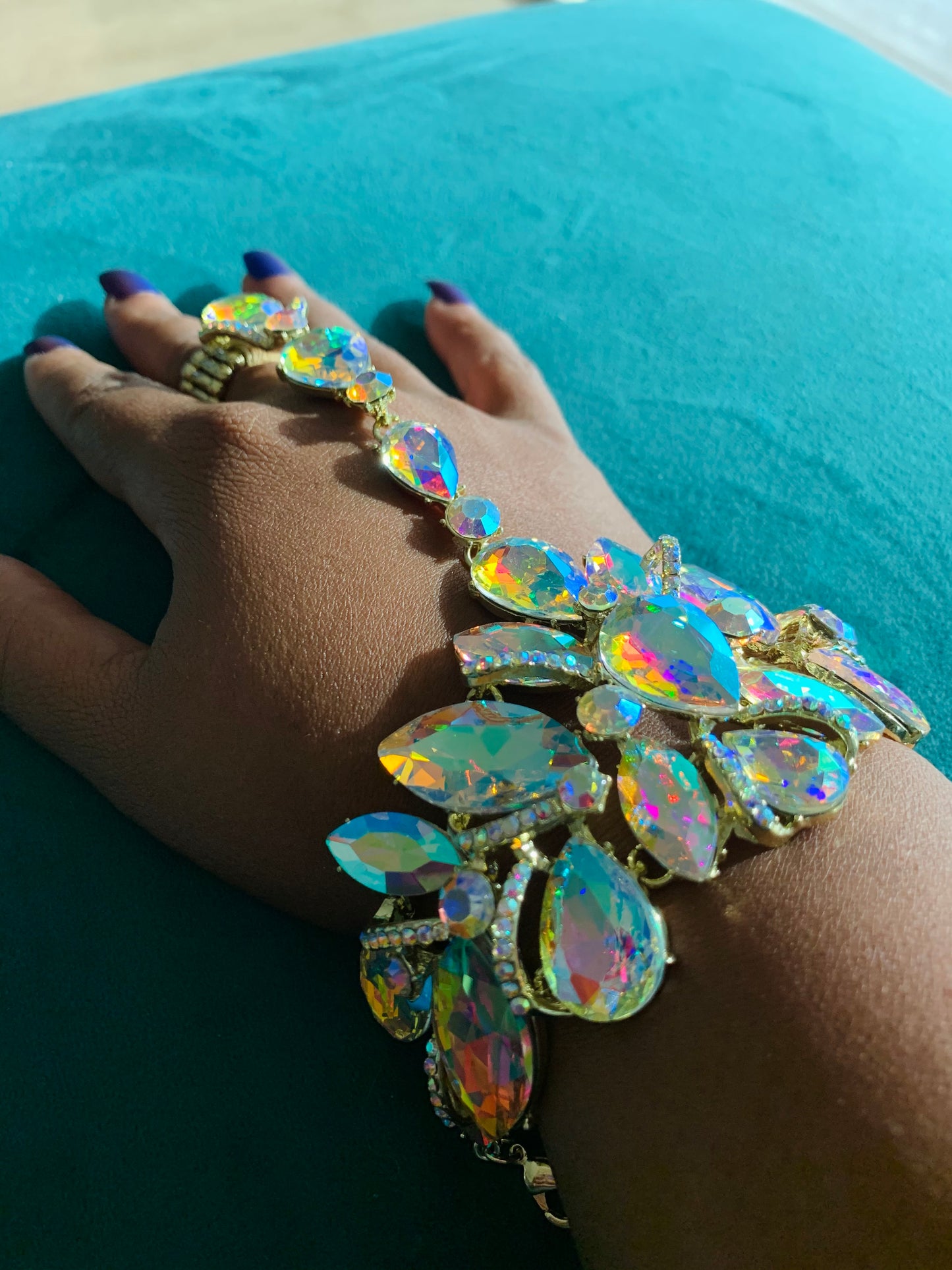 Crazy Drip 💧Crystals Chain Bracelet