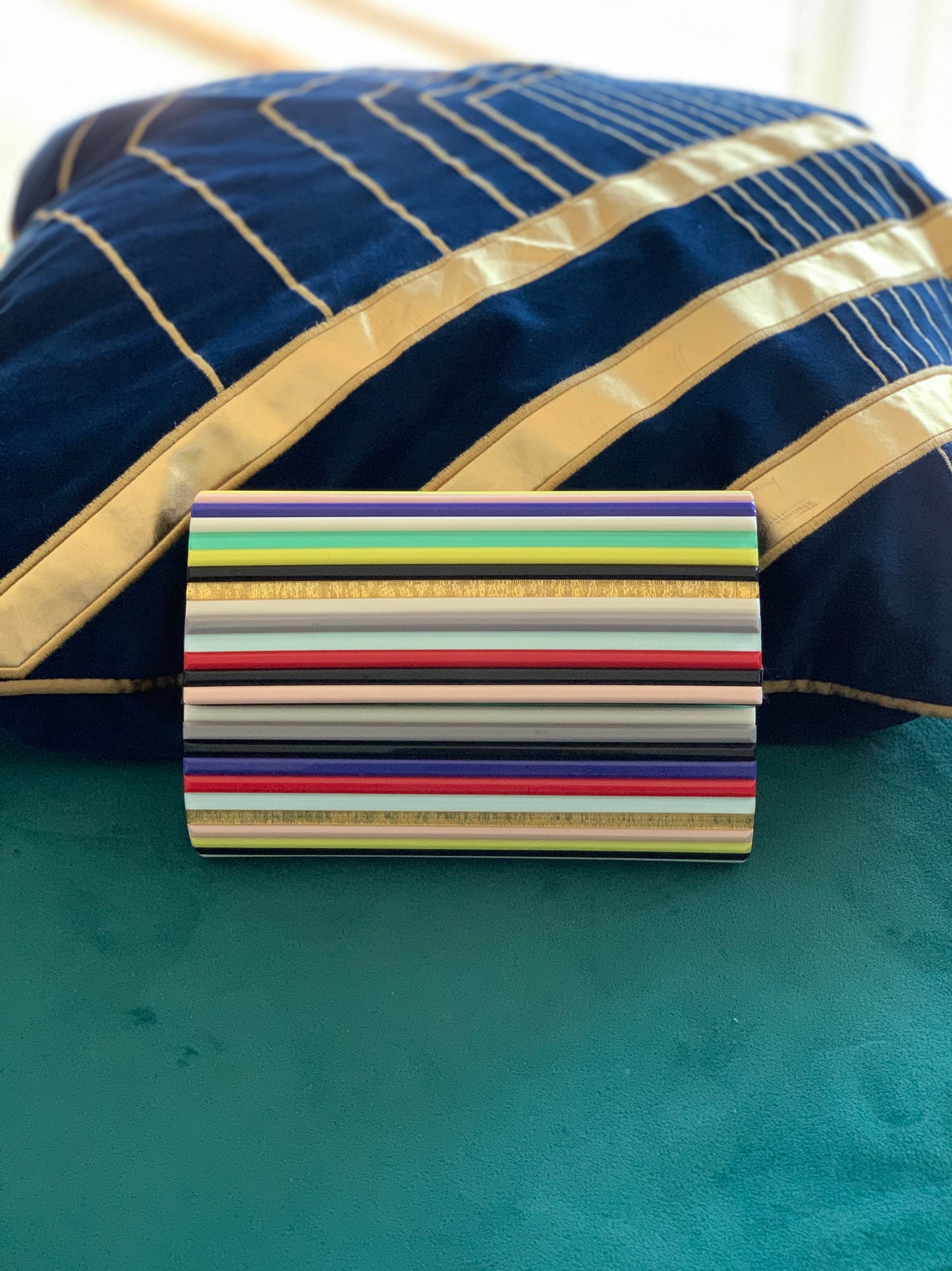 Super Striped Clutch