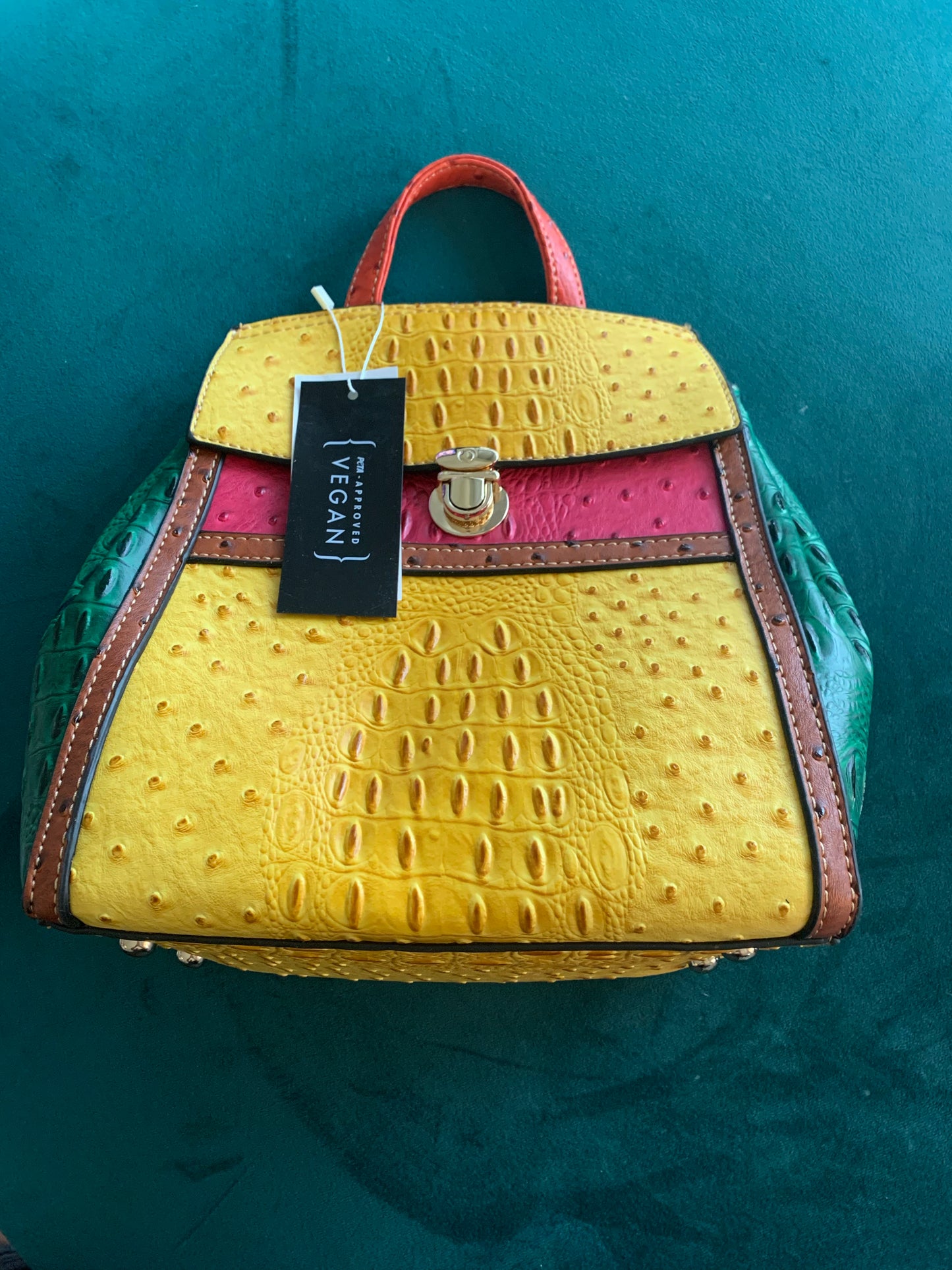 Mustard Multi Vegan Backpack