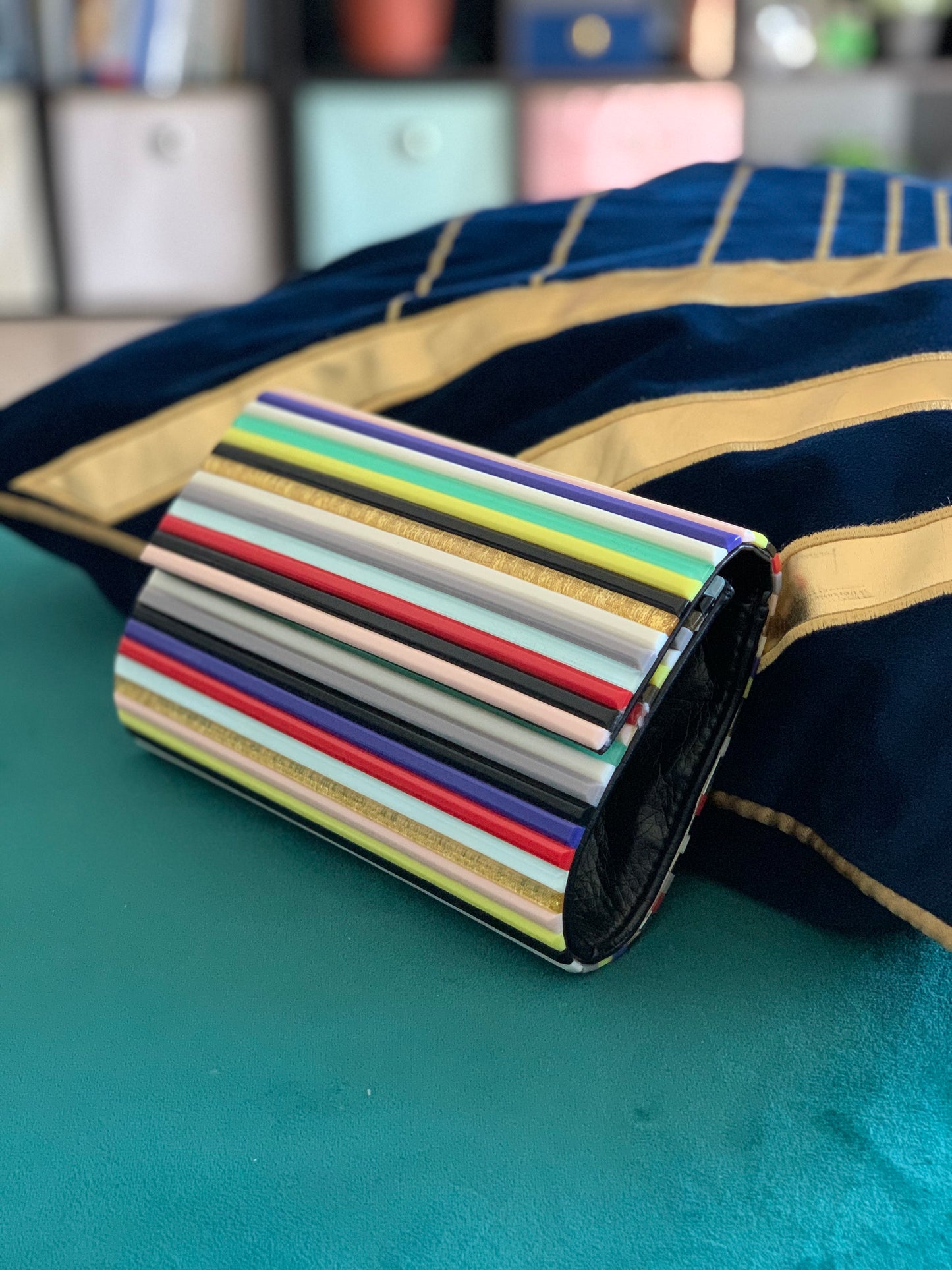 Super Striped Clutch