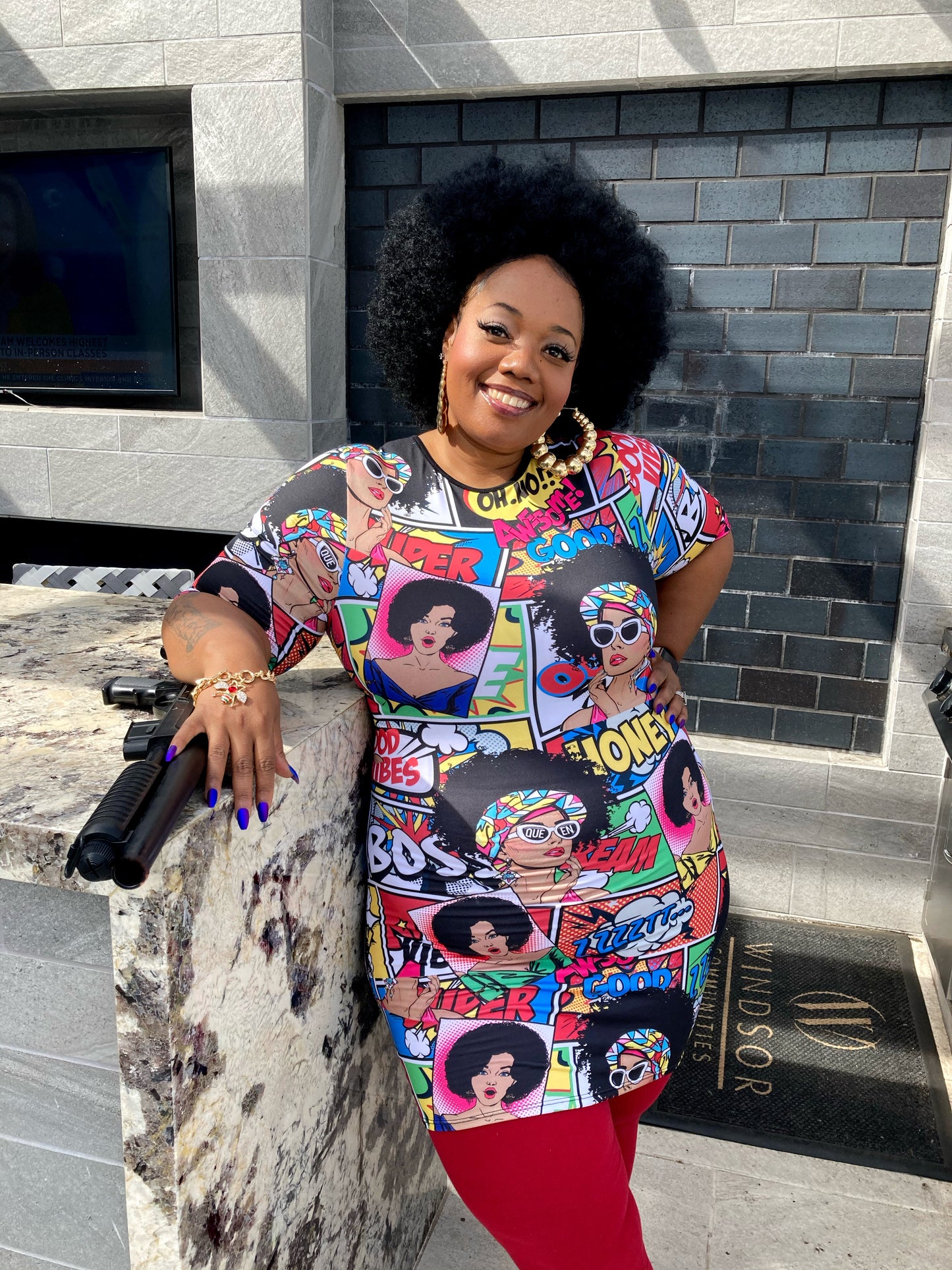 Afro-Comic Book Dress