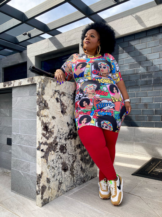 Afro-Comic Book Dress