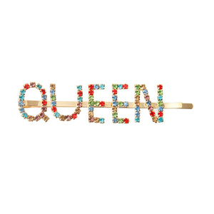 Open image in slideshow, Multi Color QUEEN Bobby Pin
