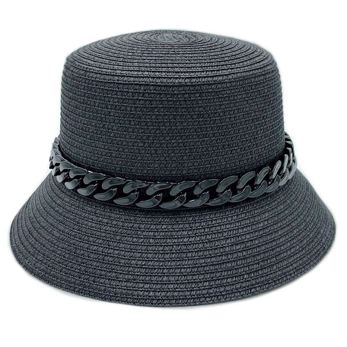 Black Chain Black Bucket Hat