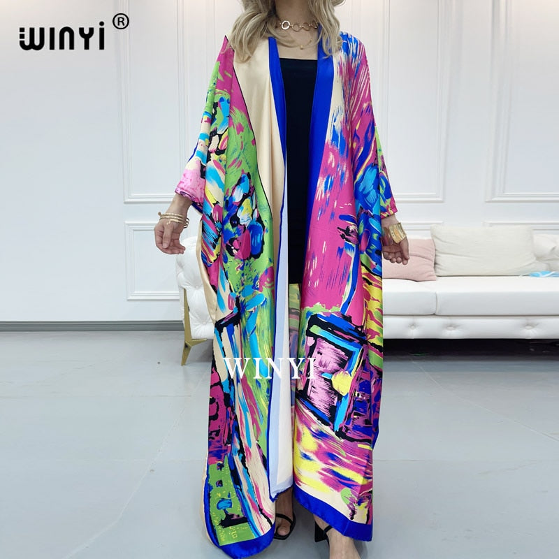 Maxi Kimono Silk Robe