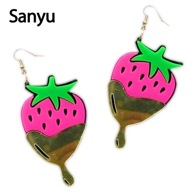 Fruit Mixed Food Acrylic Earrings