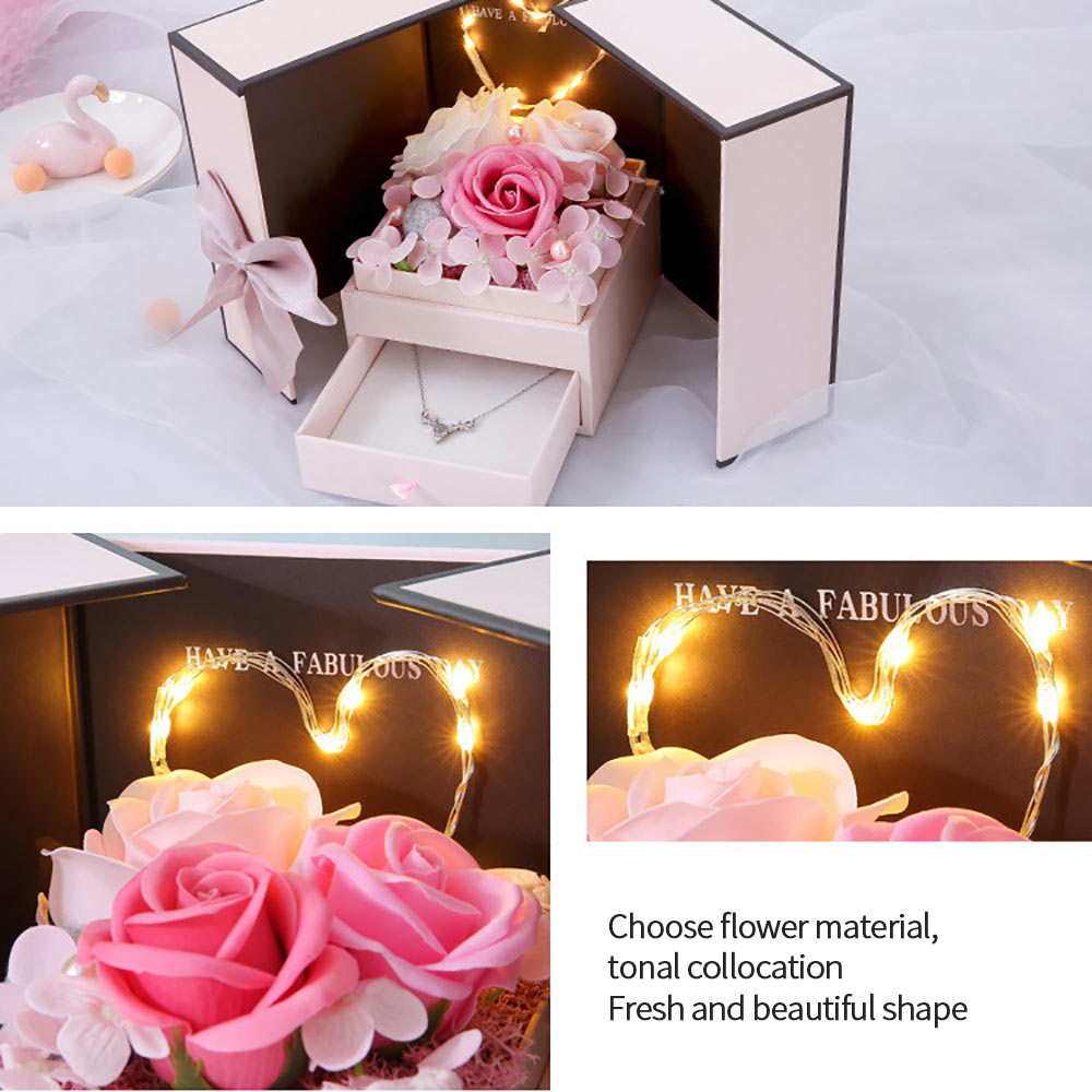 Artificial Flower Jewelry Box