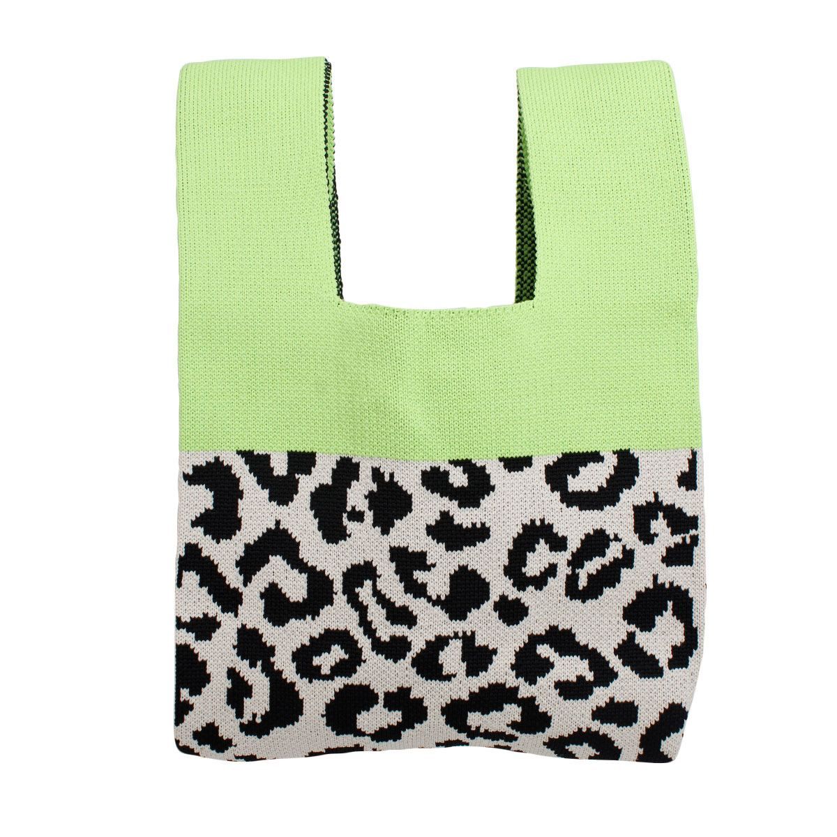 Purse Green Leopard Handbag for Women