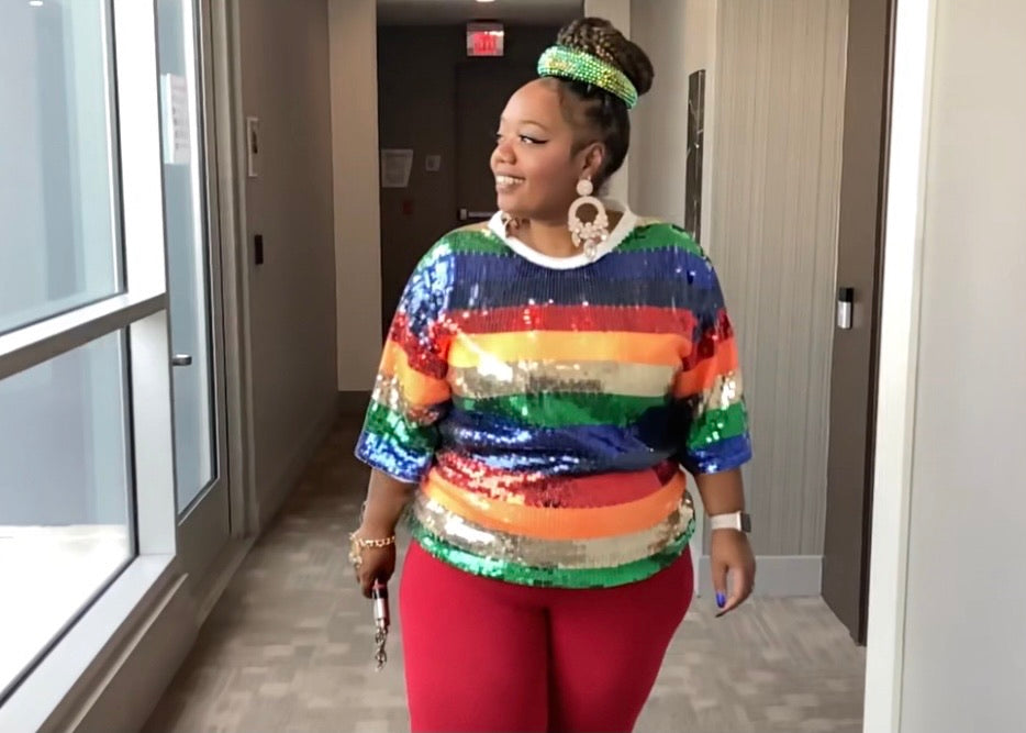 Rainbow Bright Sequins Shirt