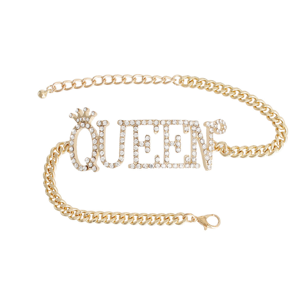 Gold Queen Stone Anklet