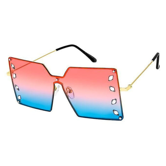 Red Square Stone Sunglasses