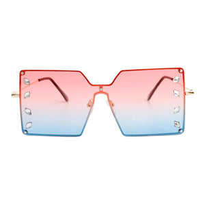 Red Square Stone Sunglasses