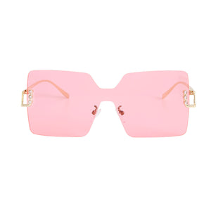 Open image in slideshow, Pink One Piece Square Sunglasses
