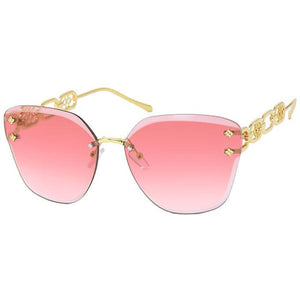 Open image in slideshow, Pink Clover Chain Arm Sunglasses
