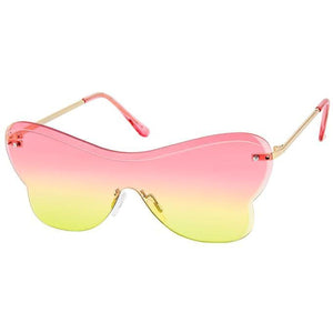 Open image in slideshow, Pink One Piece Butterfly Sunglasses
