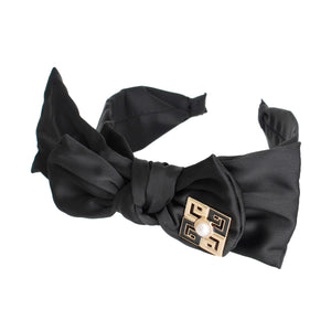 Open image in slideshow, Black Bow Decor Headband

